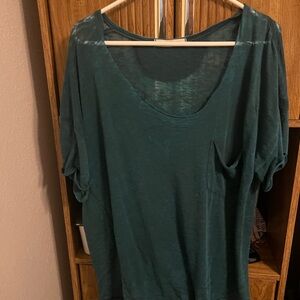 We the free Teal short sleeve oversized size M